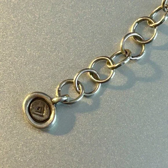 Silpada "Retire" Water's Edge bracelet with twisted chain and smooth barrel link - Picture 4 of 4